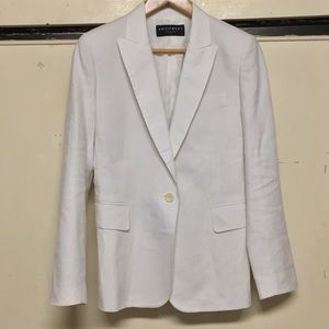 Equipment Linen Single Button Blazer